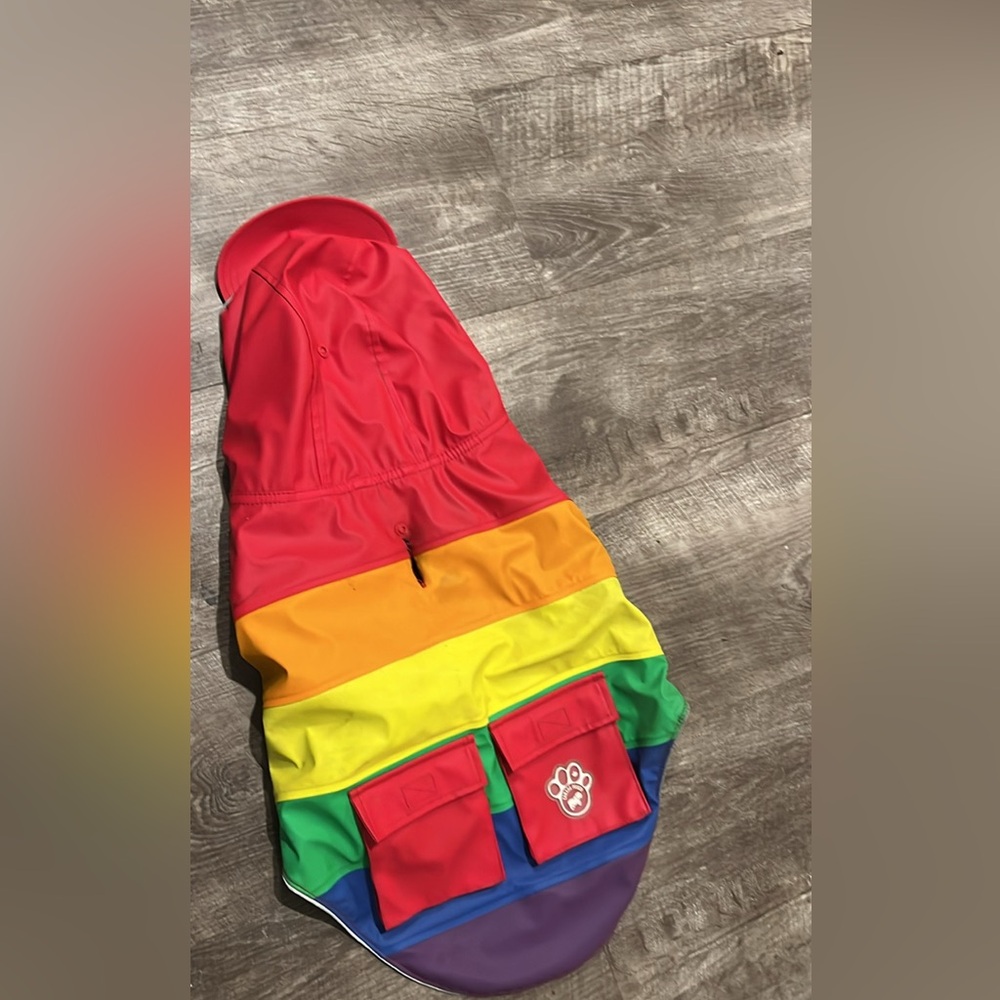 Medium dog raincoat warm